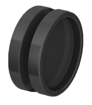 Griffmuschel Rondo LM schwarz matt