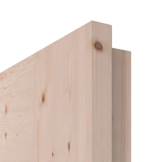 Oberflächendetail Fichte astig gebürstet roh
