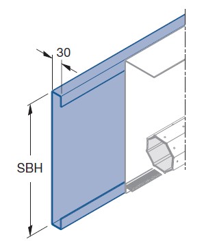 Sturzzusatzblende Detailansicht