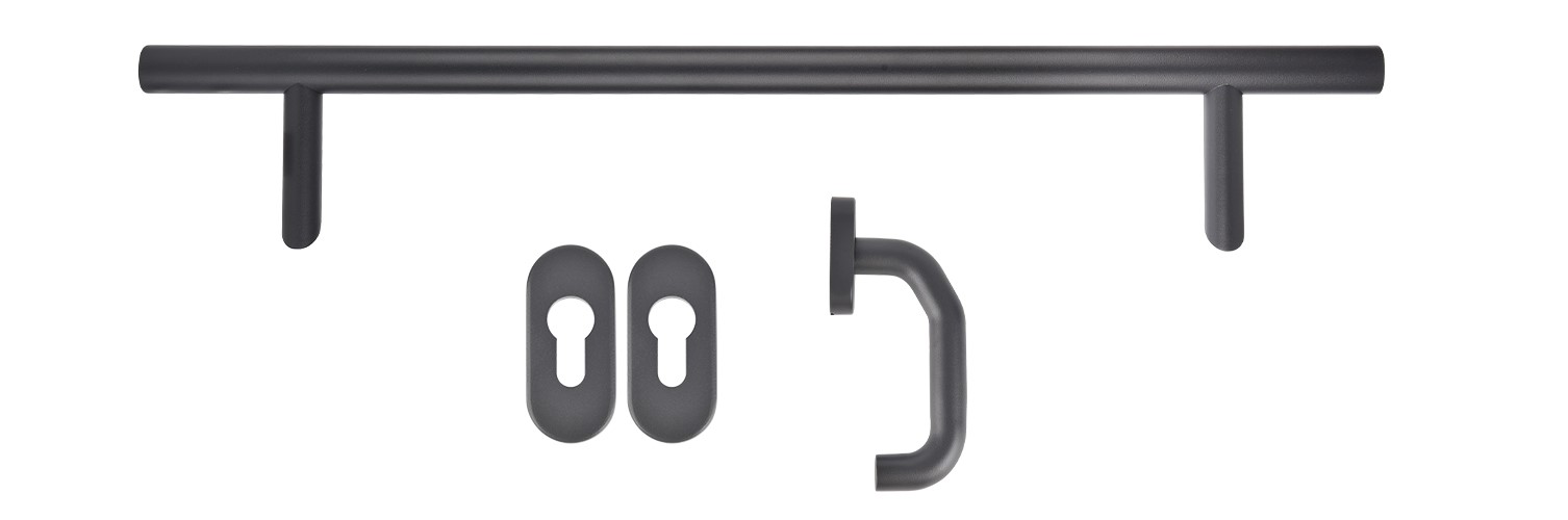 Griff-Set Optima 160 Anthrazit