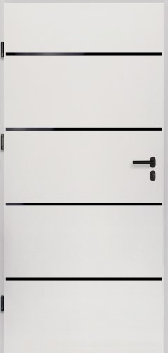 Applikationen Inox Schwarz matt am Beispiel Modell Atena