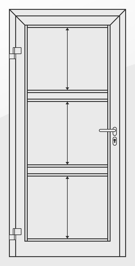 Zeichnung Aufteilung Glasfelder LA-01