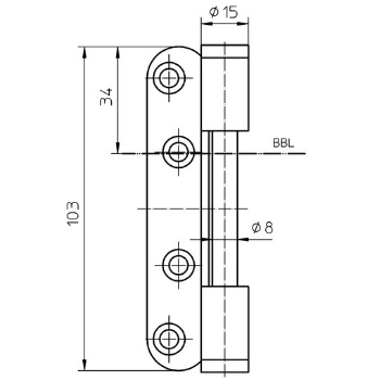 technische Zeichnung V 0037 WF
