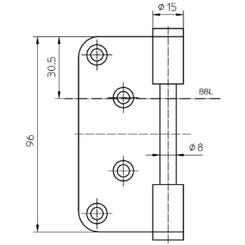 technische Zeichnung V 0087 WF