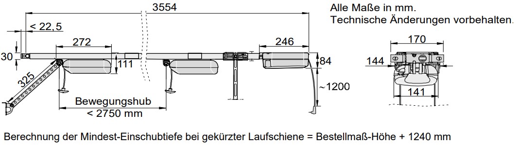 Antrieb Drive 600 Zeichnung
