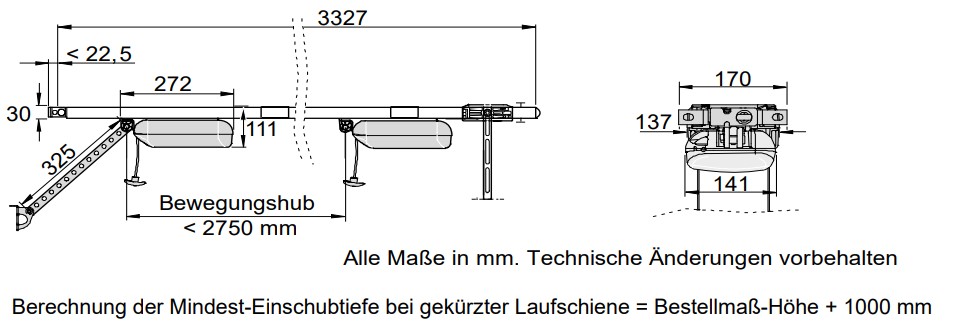 Antrieb Drive 600 pro+ Zeichnung
