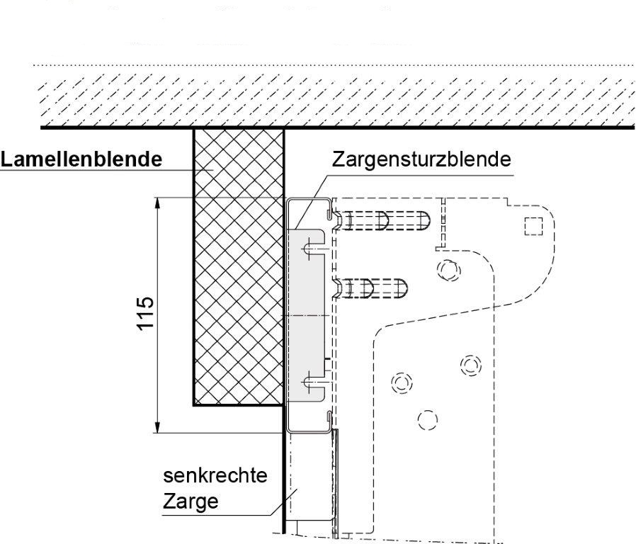 Lamellenblende Zeichnung