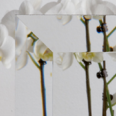 Klarglas mit Facette Muster
